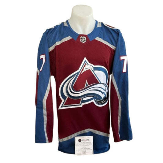 Official Adidas signed jersey - Devon Toews home AJs coa