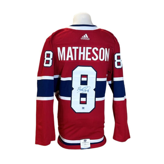 Official Adidas signed jersey - Mike Matheson adidas home east coast coa