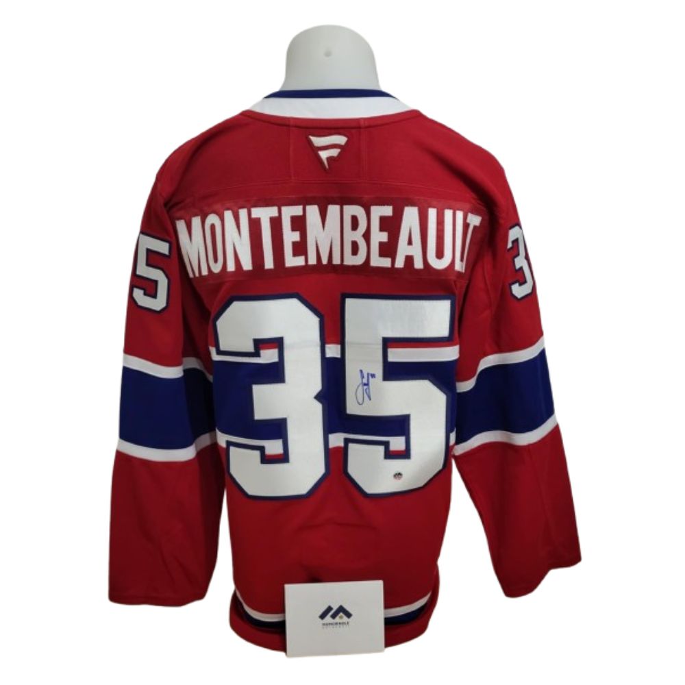 Official Fanatics Premium signed jersey - Samuel Montembeault home Memorable coa