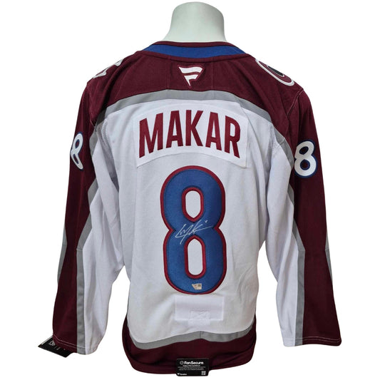 Official Fanatics Premium signed jersey - Cale Makar away Fanatics coa