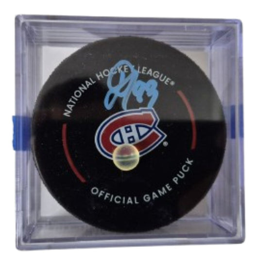 Official signed Game Puck - Ivan Demidov AJs coa