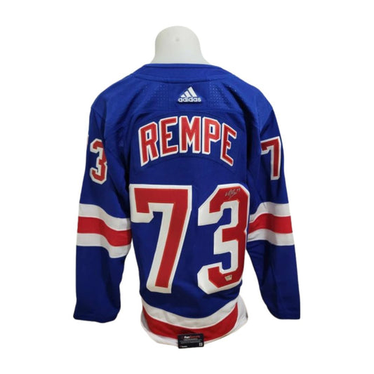 Official Adidas signed jersey - Matt Rempe home Fanatics coa