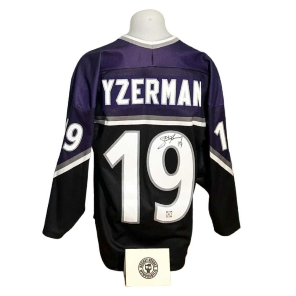 Official CCM vintage signed jersey - Steve Yzerman allstar HH coa