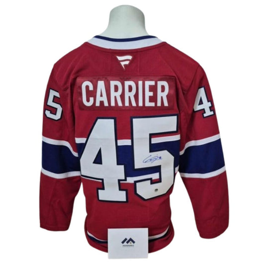 Official Fanatics Premium signed jersey - Alexandre Carrier home Memorable coa