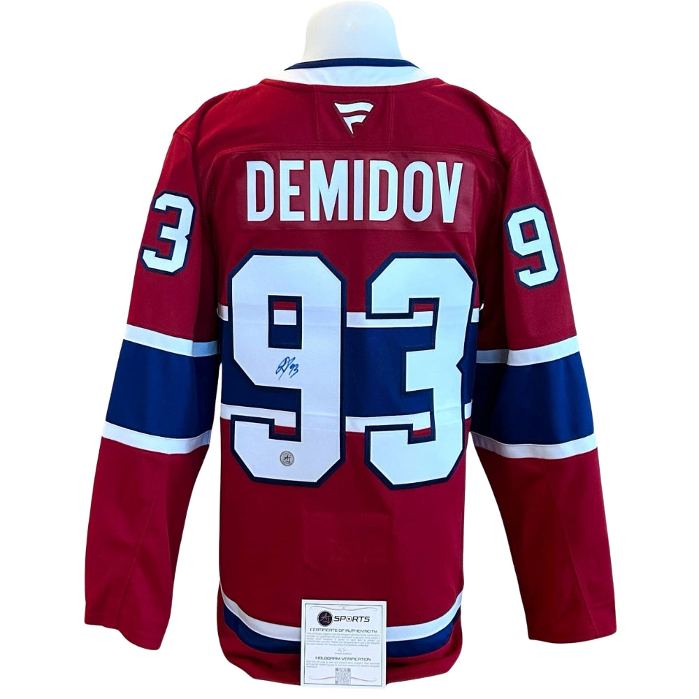 Official Fanatics Premium signed jersey - Ivan Demidov home Ajs coa