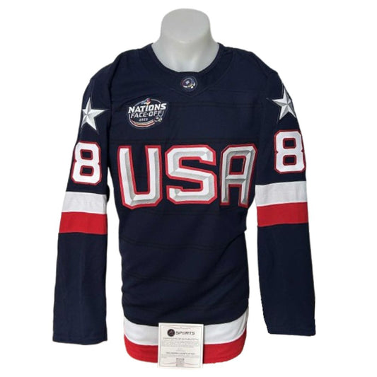 Official Fanatics Premium signed jersey - Zach Werenski blue AJs coa